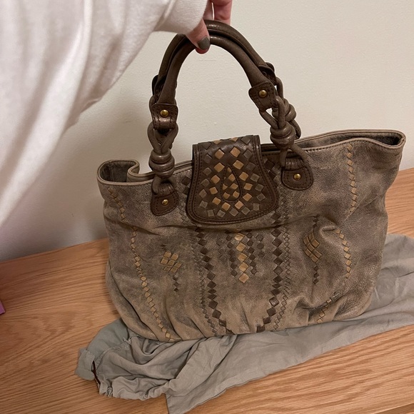 Isabella Fiore Handbags - Isabella Fiore Brown and Tan Tote Bag